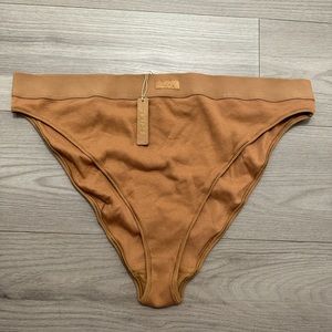 Skims Cotton Ribbed Cheeky Brief - NWT